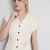 Kurzärmeliges Midi-Shirt-Kleid