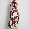 Kurzärmeliges Midi-Shirt-Kleid Kurzärmeliges Midi-Shirt-Kleid