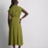 Kurzärmeliges Midi-Shirt-Kleid