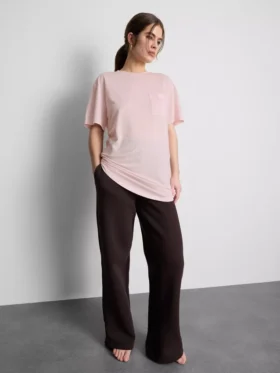 Langarm-T-Shirt mit Rundhalsausschnitt