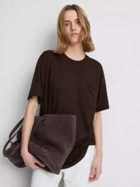 Langarm-T-Shirt mit Rundhalsausschnitt