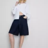Lange Bermudashorts aus Baumwoll-Denim Lange Bermudashorts aus Baumwoll-Denim
