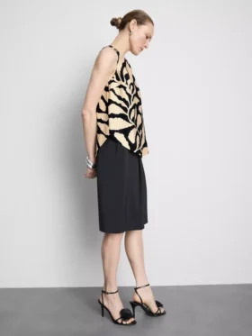 Langes bedrucktes Tanktop