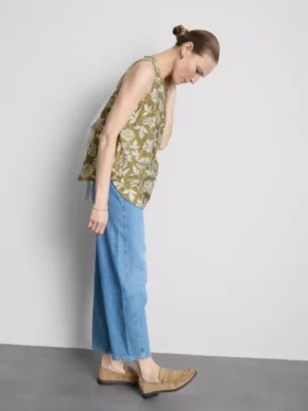 Langes bedrucktes Tanktop