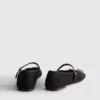 Lasergeschnittene Mary-Jane-Flache Schuhe
