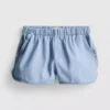Laufshorts aus Baumwoll-Denim Laufshorts aus Baumwoll-Denim