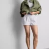 Laufshorts aus Baumwoll-Denim Laufshorts aus Baumwoll-Denim