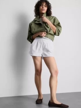 Laufshorts aus Baumwoll-Denim