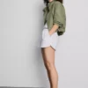Laufshorts aus Baumwoll-Denim Laufshorts aus Baumwoll-Denim