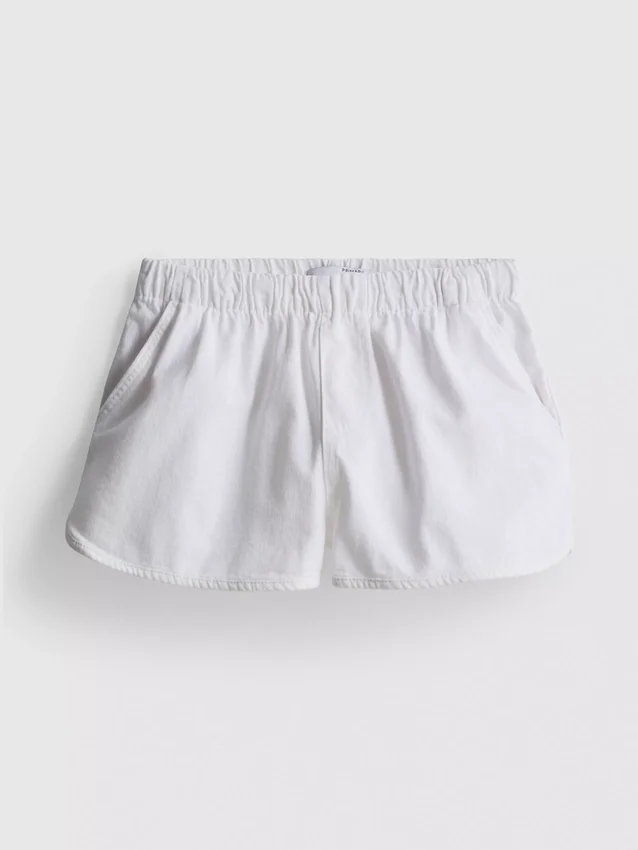 Laufshorts aus Baumwoll-Denim Laufshorts aus Baumwoll-Denim