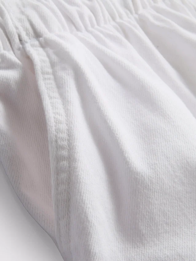 Laufshorts aus Baumwoll-Denim Laufshorts aus Baumwoll-Denim