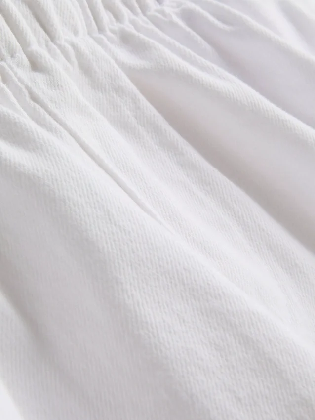 Laufshorts aus Baumwoll-Denim Laufshorts aus Baumwoll-Denim