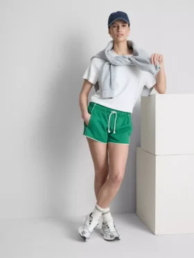 Laufshorts aus Jersey mit hohem Baumwollanteil