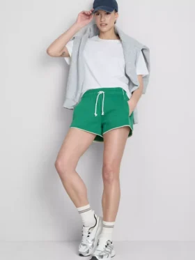 Laufshorts aus Jersey mit hohem Baumwollanteil
