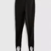 Leggings aus Krepp mit Steg