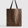 Leopardenmuster-Canvas-Tragetasche