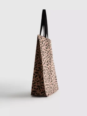 Leopardenmuster-Canvas-Tragetasche
