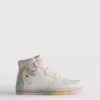 Leuchtende High-Top-Sneaker mit Einhorn-Motiv