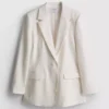 Lila Blazer mit einreihigem Verschluss Lila Blazer mit einreihigem Verschluss