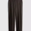 Lila Hose mit geradem Bein