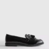 Loafer in breiter Passform aus Lackleder