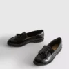 Loafer in breiter Passform aus Lackleder