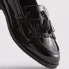 Loafer in breiter Passform aus Lackleder