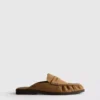 Loafer-Sandalen aus Kunstwildleder