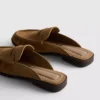 Loafer-Sandalen aus Kunstwildleder