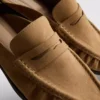 Loafer-Sandalen aus Kunstwildleder
