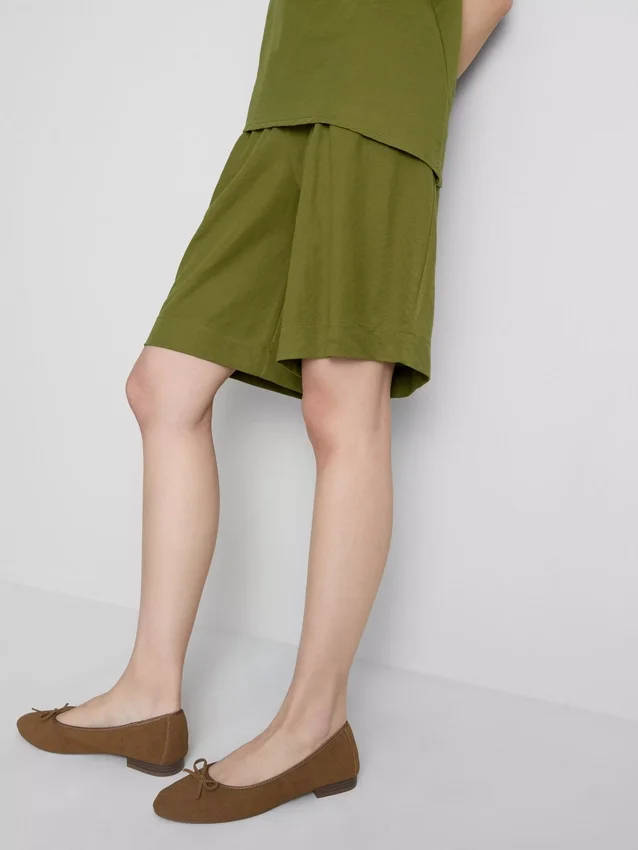 Locker sitzende Bermudashorts mit Struktur Locker sitzende Bermudashorts mit Struktur