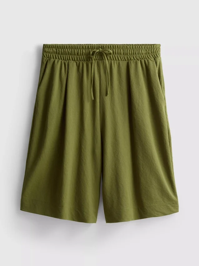 Locker sitzende Bermudashorts mit Struktur Locker sitzende Bermudashorts mit Struktur