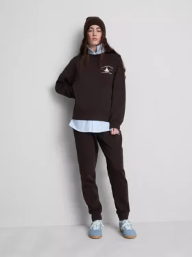 Locker sitzendes Sweatshirt aus Baumwollmischung mit Aufdruck Locker sitzendes Sweatshirt aus Baumwollmischung mit Aufdruck