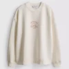 Locker sitzendes Sweatshirt aus Baumwollmischung mit Grafikprint Locker sitzendes Sweatshirt aus Baumwollmischung mit Grafikprint