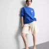 Locker sitzendes Sweatshirt in Zitronengelb mit hohem Baumwollanteil Locker sitzendes Sweatshirt in Zitronengelb mit hohem Baumwollanteil