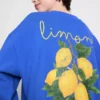 Locker sitzendes Sweatshirt in Zitronengelb mit hohem Baumwollanteil Locker sitzendes Sweatshirt in Zitronengelb mit hohem Baumwollanteil