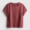Locker sitzendes T-Shirt mit Rundhalsausschnitt und guter Luftzirkulation Locker sitzendes T-Shirt mit Rundhalsausschnitt und guter Luftzirkulation