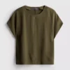 Locker sitzendes T-Shirt mit Rundhalsausschnitt und guter Luftzirkulation Locker sitzendes T-Shirt mit Rundhalsausschnitt und guter Luftzirkulation