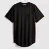 Longline-T-Shirt mit aufgesetzter Tasche Longline-T-Shirt mit aufgesetzter Tasche