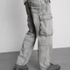Lose Cargo-Jeans mit mittlerer Leibhöhe Lose Cargo-Jeans mit mittlerer Leibhöhe