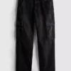 Lose Cargo-Jeans mit mittlerer Leibhöhe Lose Cargo-Jeans mit mittlerer Leibhöhe