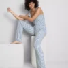 Love to Lounge – gerippte, gestreifte Schlafhose Love to Lounge – gerippte, gestreifte Schlafhose