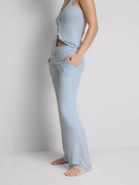 Love to Lounge – gerippte, gestreifte Schlafhose