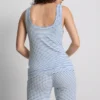 „Love to Lounge“ – geripptes, gestreiftes Schlafanzug-Cami-Top „Love to Lounge“ – geripptes, gestreiftes Schlafanzug-Cami-Top