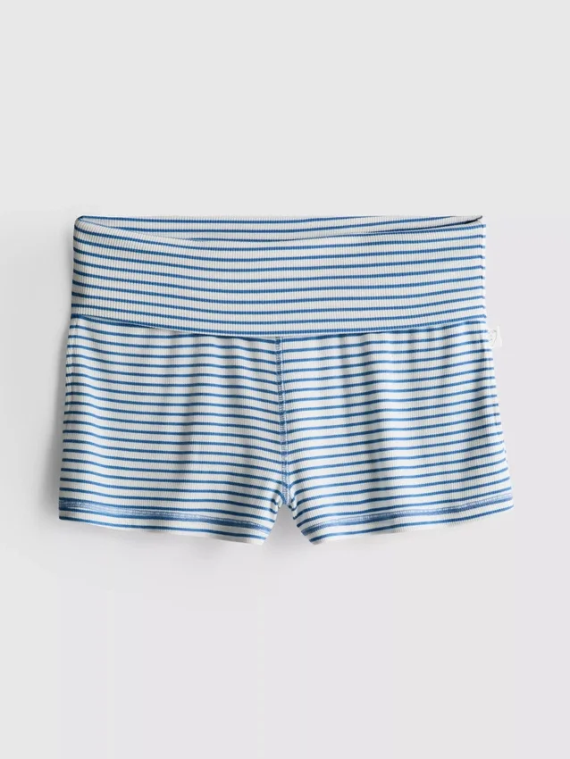 Love to Lounge – gestreifte Schlafanzug-Shorts mit Rippmuster Love to Lounge – gestreifte Schlafanzug-Shorts mit Rippmuster