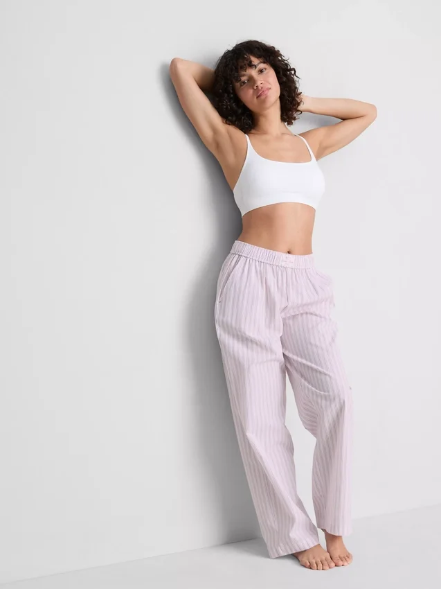 Love to Lounge – gestreifte Schlafhose mit geradem Bein Love to Lounge – gestreifte Schlafhose mit geradem Bein