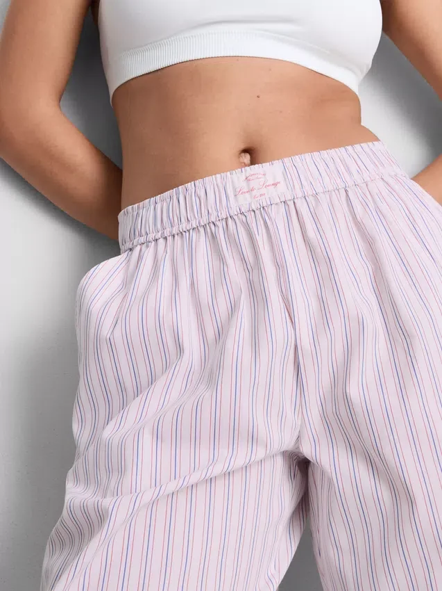 Love to Lounge – gestreifte Schlafhose mit geradem Bein Love to Lounge – gestreifte Schlafhose mit geradem Bein