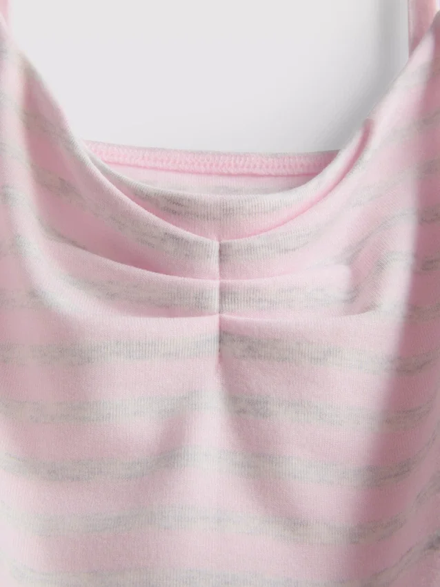 „Love to Lounge“ – gestreiftes Schlafanzug-Top im Cami-Stil „Love to Lounge“ – gestreiftes Schlafanzug-Top im Cami-Stil
