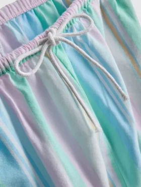 Love to Lounge-Schlafhose in Pastelltönen mit geradem Bein