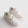Low-Top-Sneaker aus Canvas mit Blumenmuster